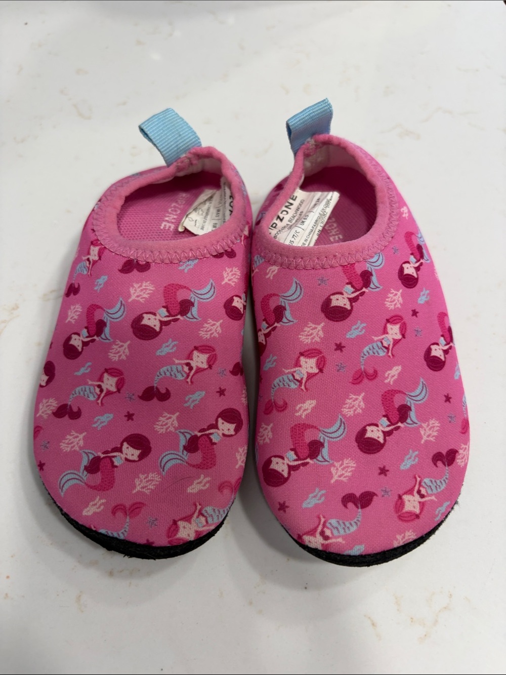 Toddler Girls Pink Mermaid Slip-On Water Shoes